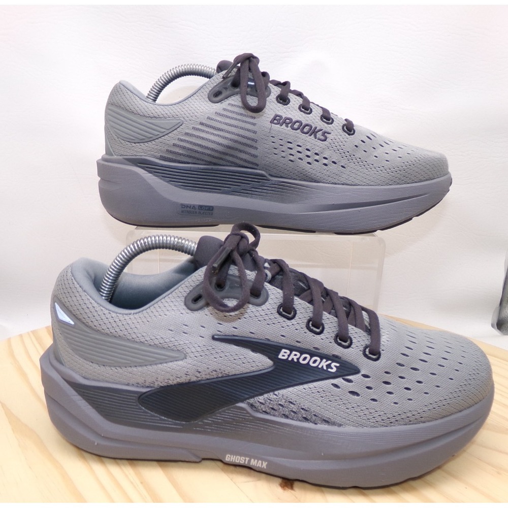 Brooks Ghost Max 3 Running Shoes Mens Sz 8.5 2E Medium Gray 1104642E069 Sneakers